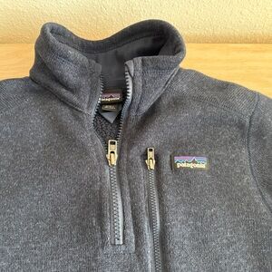 Patagonia Kids navy quarter-Zip Fleece Jacket